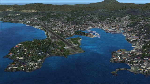 Point Seraphine, Sansouci and Castries city