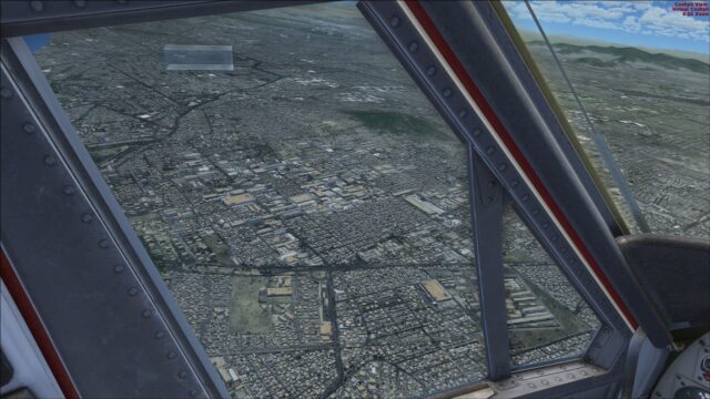 Pilot's view of Mexico City