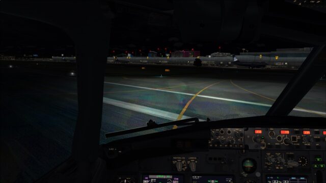 Taxiing to my gate
