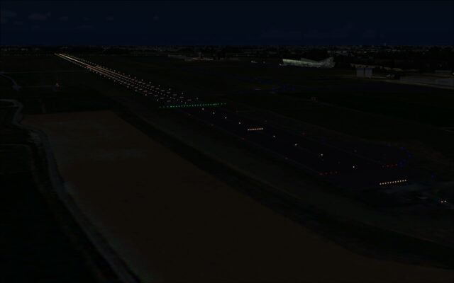 Runway lights at LFQQ