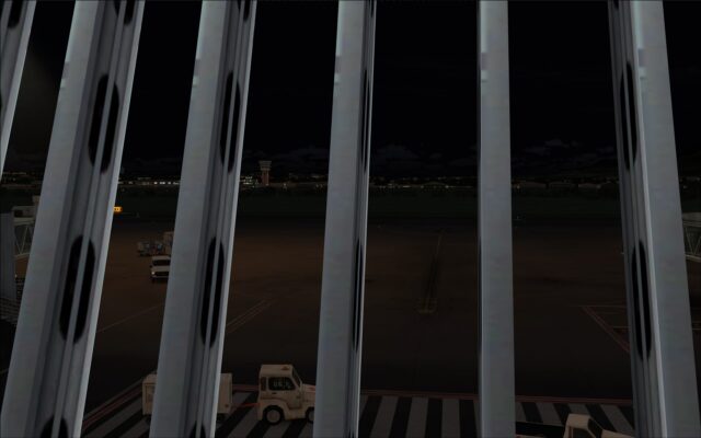 Looking out from the main terminal