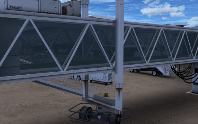 Transparent passenger bridge to jet way