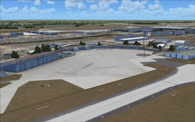 Empty general aviation apron 4