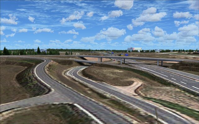 Great roadway detail and traffic