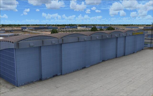 Hangar on apron 4