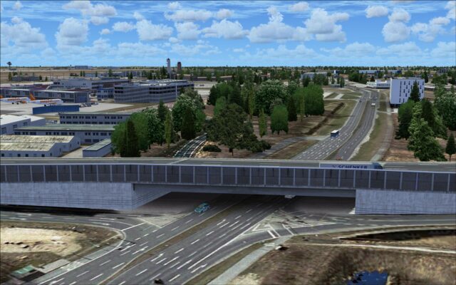 Junction of the routes 96A and 113