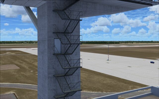 Tower exposed staircase