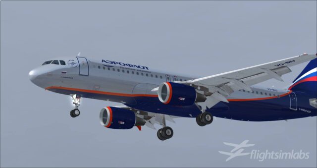 FSLabs A320-X Aeroflot preview