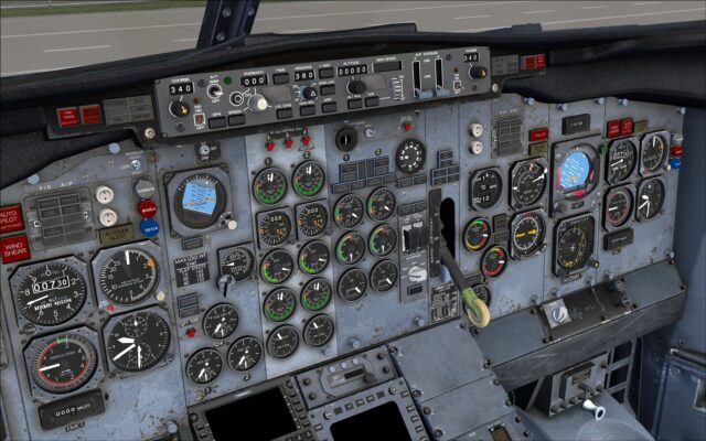Instrument panel outfitted with Sperry 177 MCP