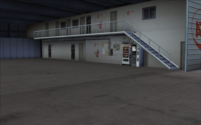 Hangar interior details