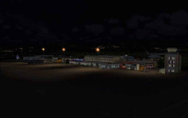 High intensity apron lights