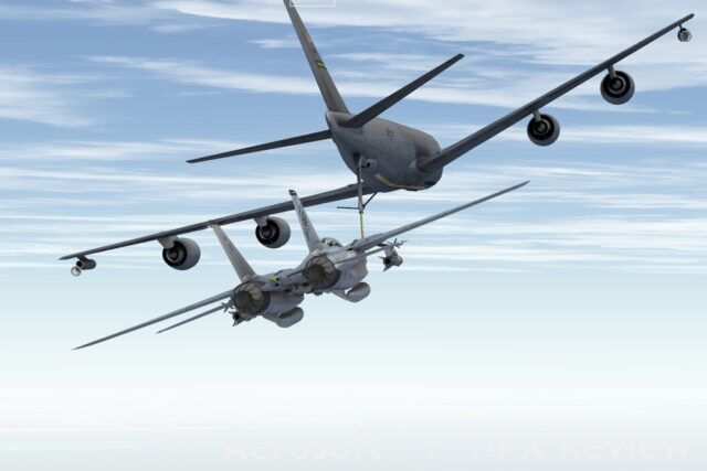 Refueling from a TacPack-spawned KC-135.