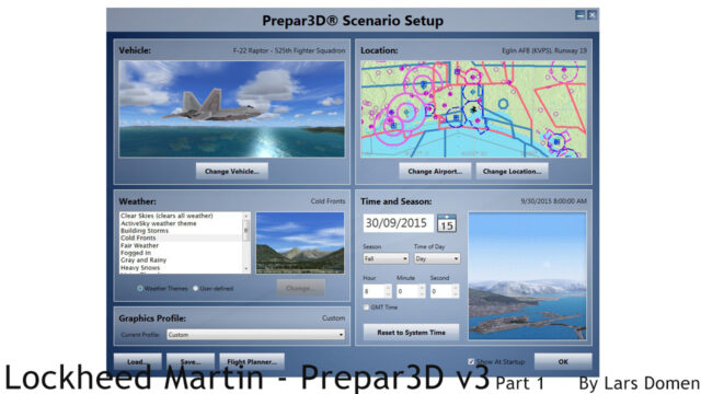 p3d3 scenario setup