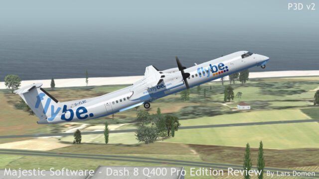 Especially when lightly loaded, the Q400 is quick to leave the ground behind.
