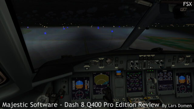 Ready for departure. Taxi light is off, landing lights are on. Looking great from the VC as well.