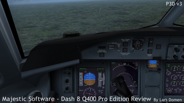 Handflying the Q400 is a joy, although getting a nice approach and good landing out if it requires some practice.