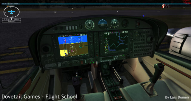 The DA-42 uses the well-known G1000 Glass Cockpit which we first saw in FSX Deluxe.