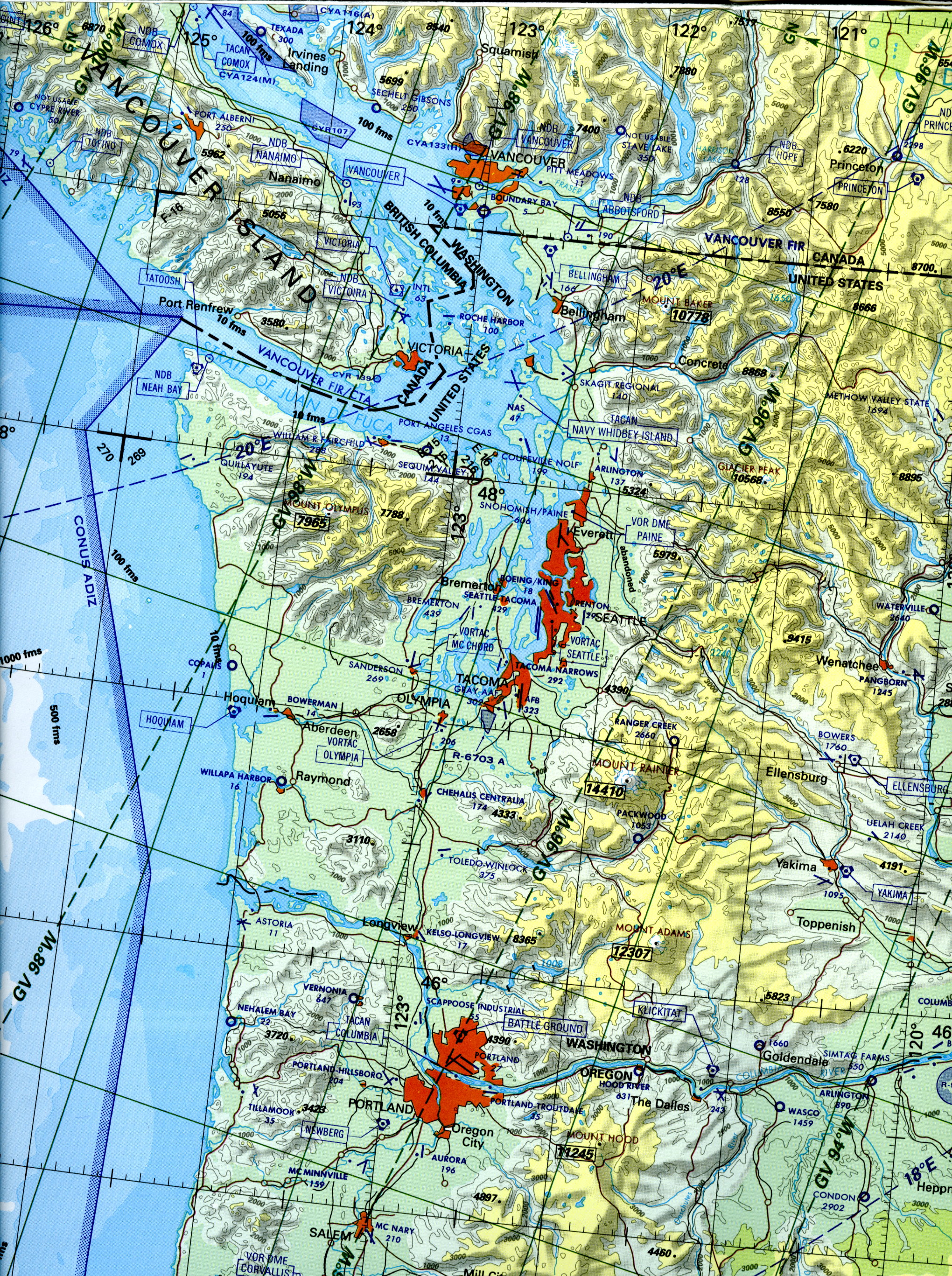 RRCPAIRVancouver to Portland Navigation map