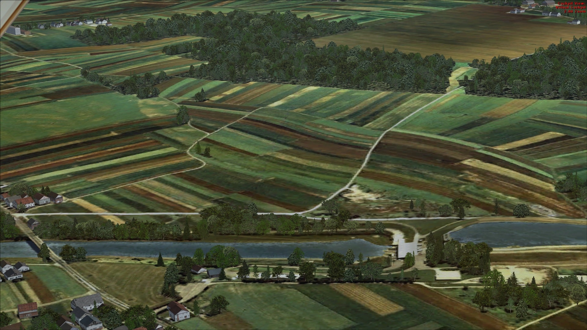 River crossing and dam structure simFlight