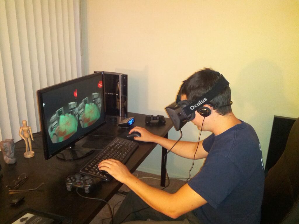 Oculus Rift for a new 3D game experience