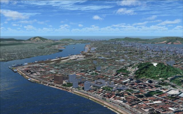 City of Santos and port