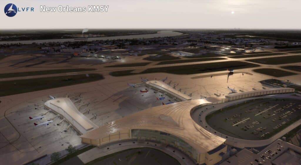 LatinVFR - New Orleans KMSY P3D4 Preview