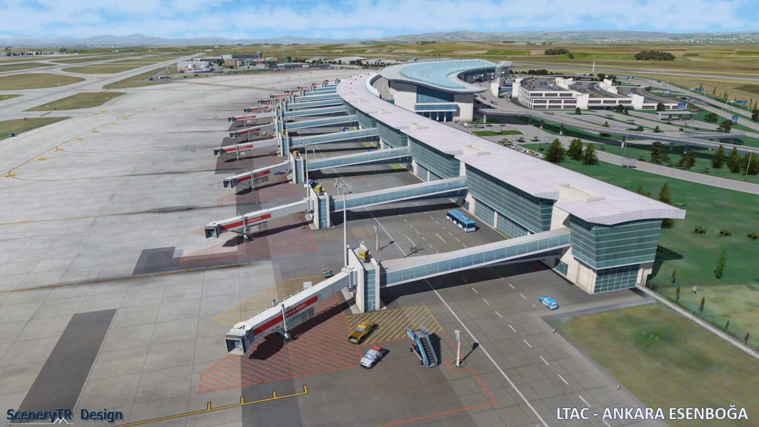 SceneryTR LTAC Ankara Airport FSX/P3DV4 simFlight