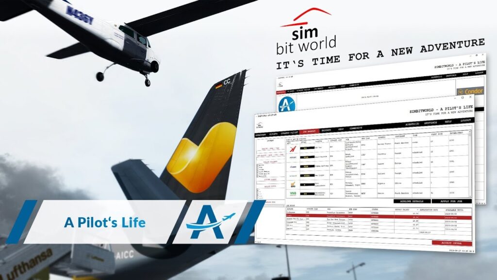 SimBitWorld - A Pilot's Life : your career in MSFS