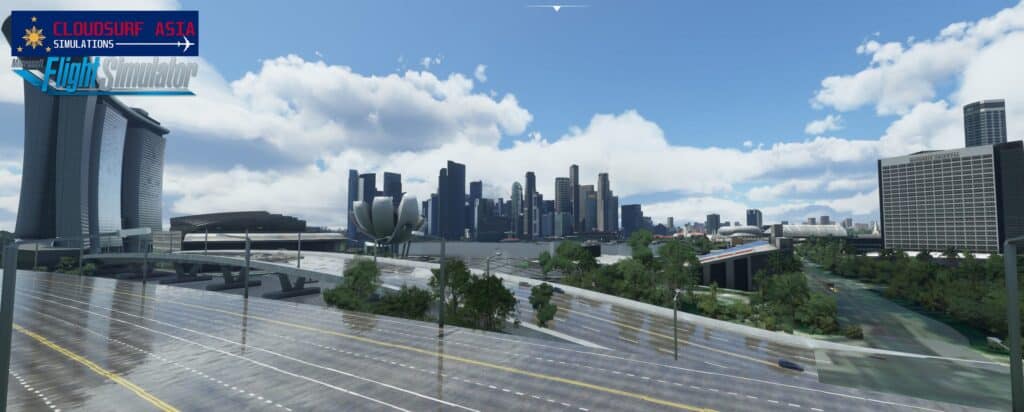 Cloudsurf Asia Sim. - Singapore Downtown MSFS