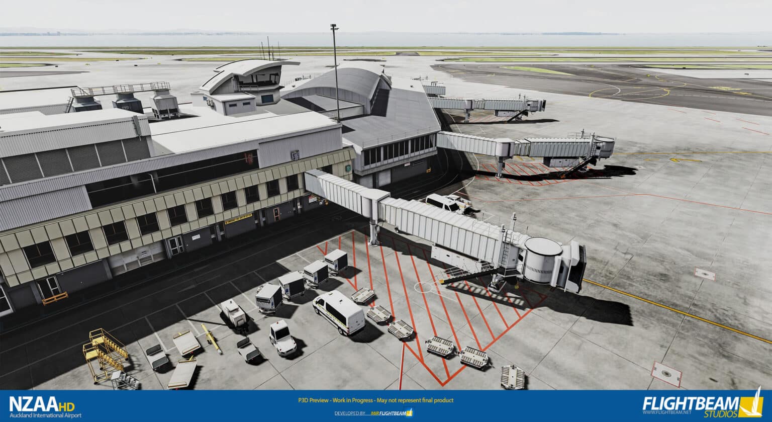 FlightBeam Studios – NZAA Auckland P3D Preview – simFlight