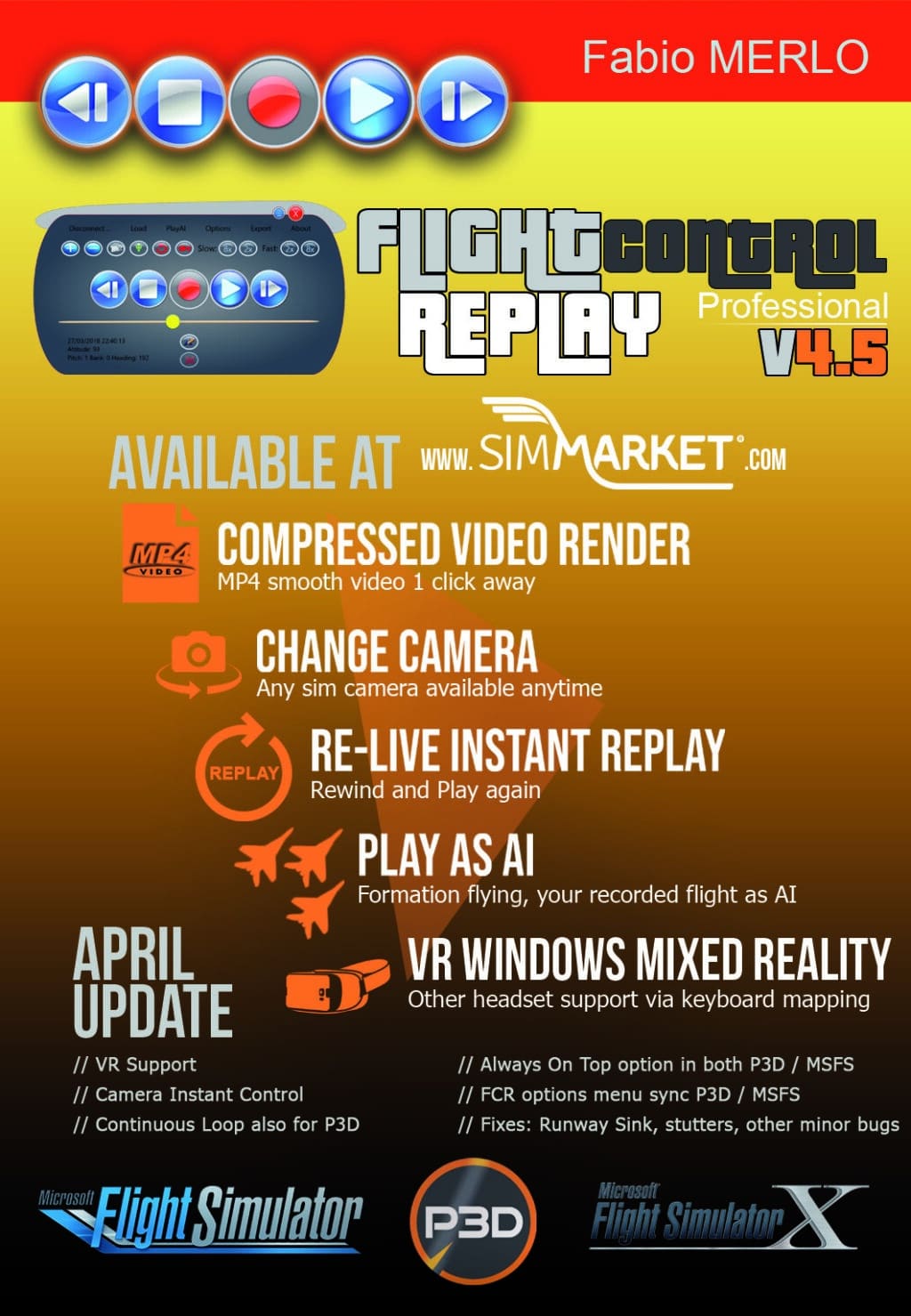 FlightControlReplay v4.5 April Update has been released !