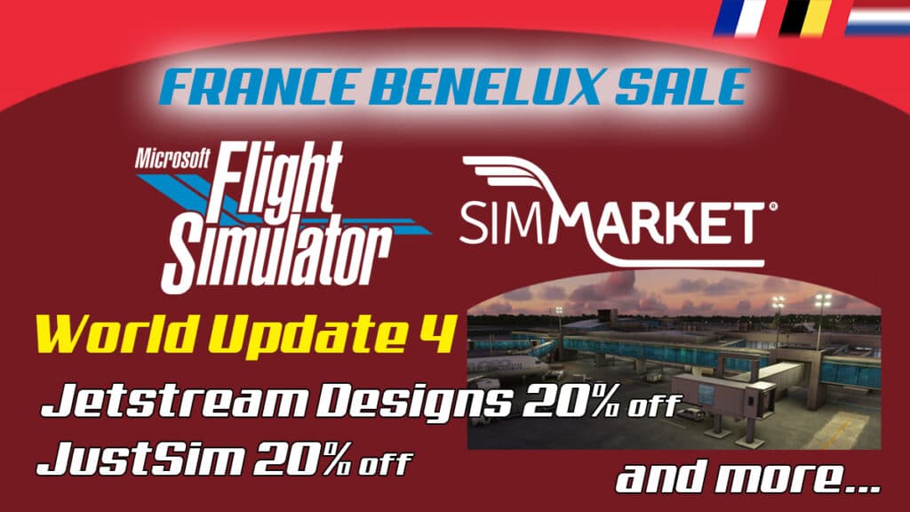 Savings on MSFS products for France and Benelux