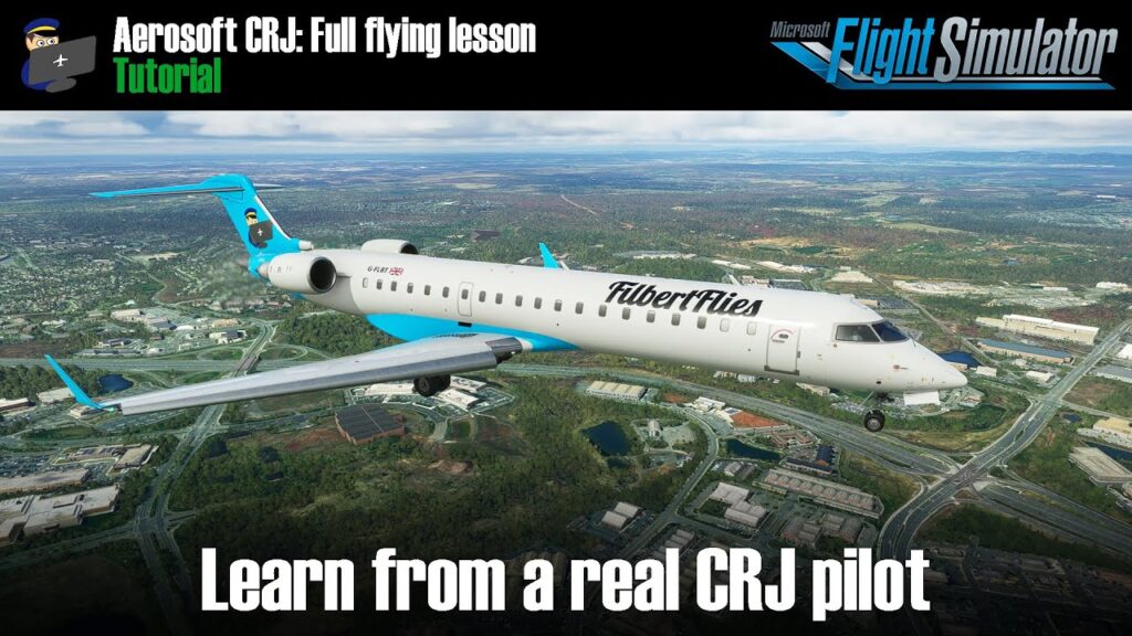 CRJ Full Flying Lesson with a CRJ pilot in real life