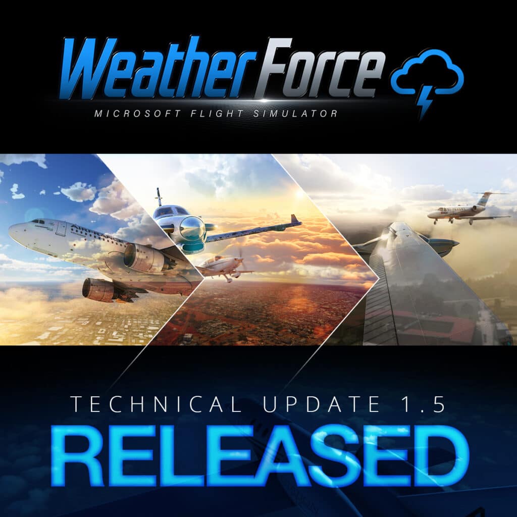 REX - Weather Force - Update 1.5 supports latest MSFS version