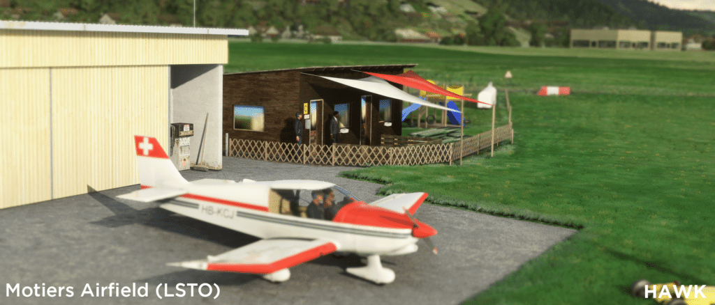 Hawk - Motiers Airfield LSTO Switzerland MSFS