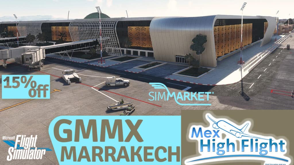 Mex High Flight - GMMX Marrakech Menara MSFS