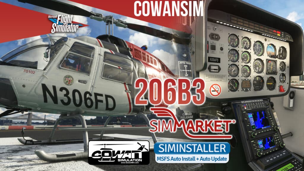 Cowan Simulation - Cowansim 206B3 MSFS
