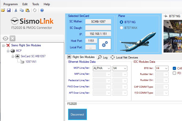 MSFS – Sismo Link & PMDG v1.5