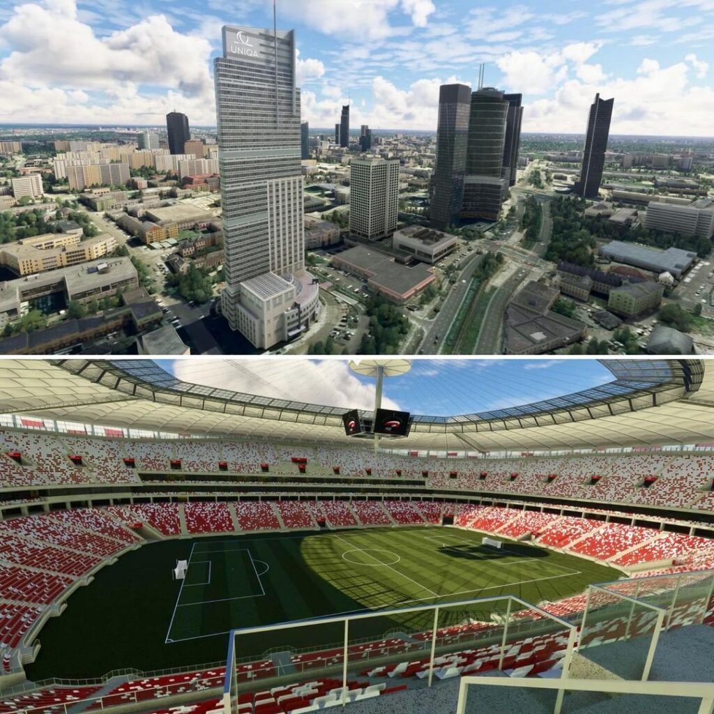 Drzewiecki Design - Warsaw Landmarks MSFS Preview - Short Final