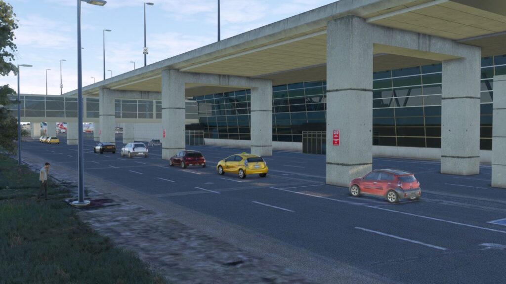Terminal streetside arrivals level