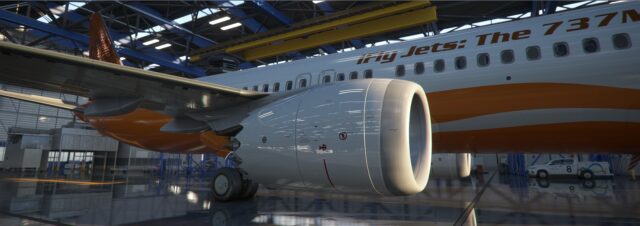 iFly – 737 MAX8 for MSFS Preview in the Hangar