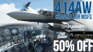 Flysimware C414AW Chancellor for MSFS 50% OFF at SIMMARKET | last hours | until tonight 23:59 CET