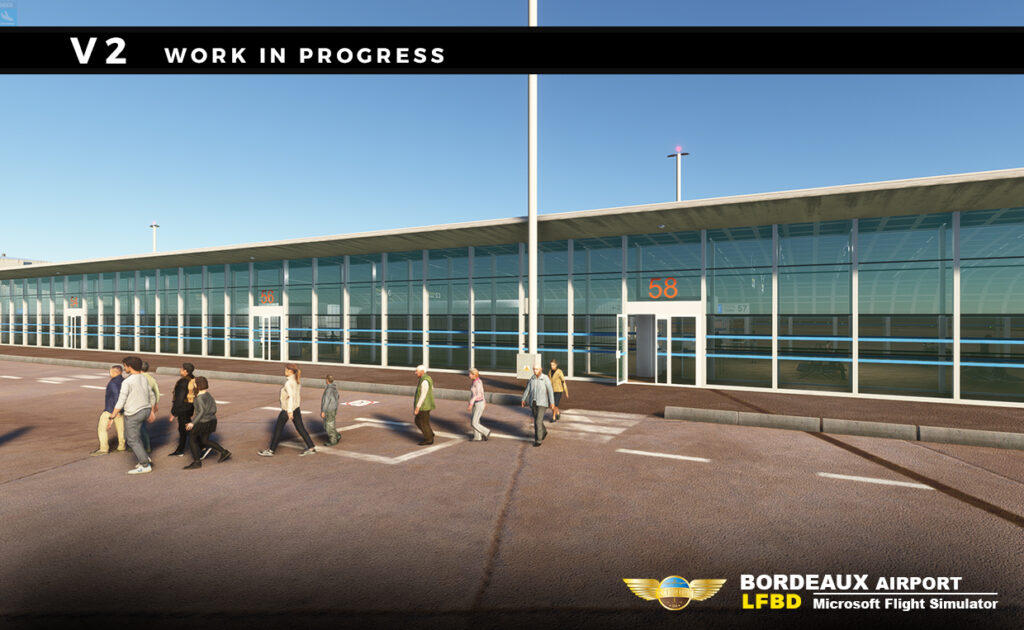 Pilot Experience Sim - Bordeaux Merignac LFBD MSFS v2 Update Preview