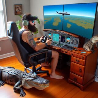 Florida man Plays Microsoft Flight Simulator