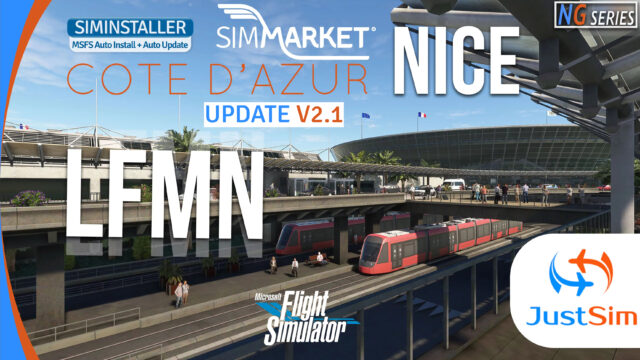 JustSim – Nice Côte d’Azur Airport NG Series MSFS Update v2.1
