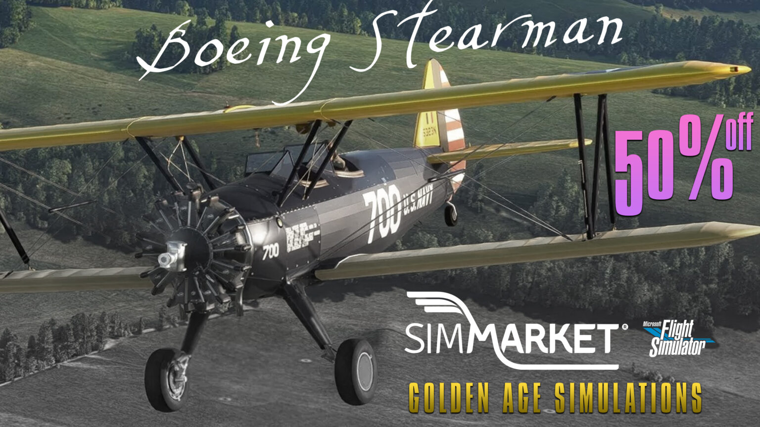 Golden Age Simulations GAS Boeing Stearman Package MSFS simFlight