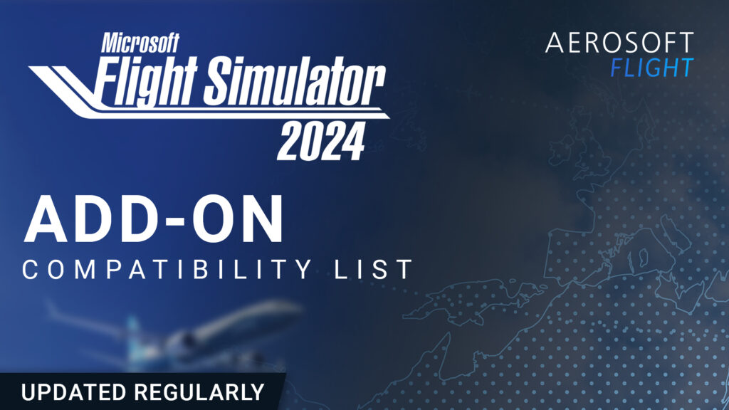 Aerosoft - MSFS2024 Compatible Products List