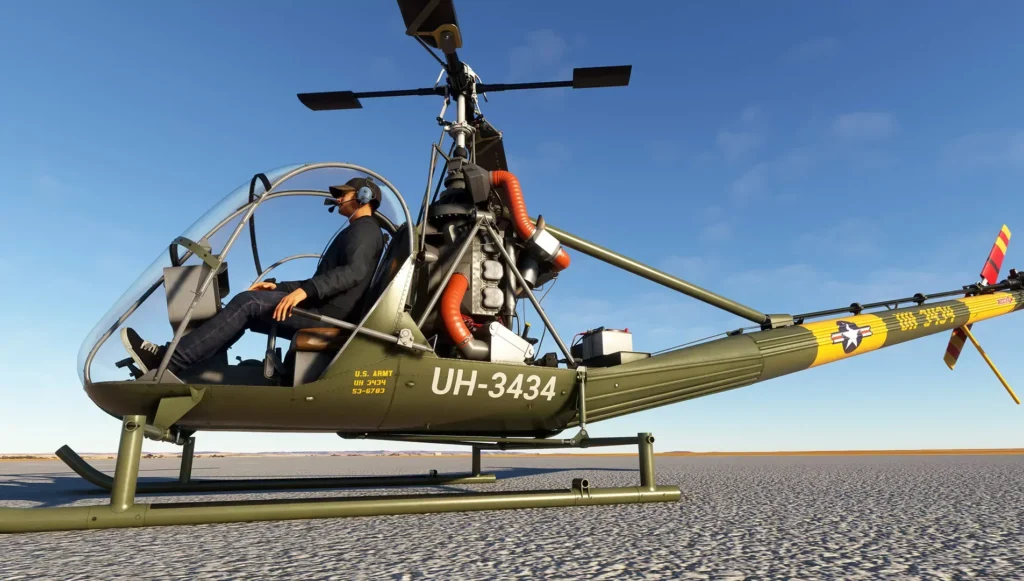 Nemeth Designs Hiller UH-12B MSFS20: A Historic Multi-Purpose Helicopter