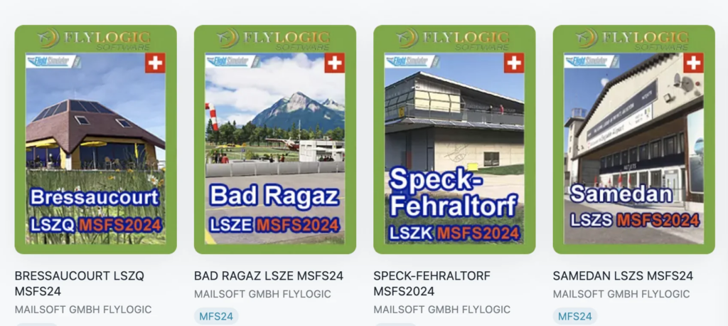 Swiss Airports in Top Form: FlyLogic Releases New MSFS2024 Sceneries