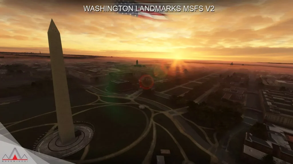 Washington Landmarks V2 for MSFS: The US Capital in New Glory